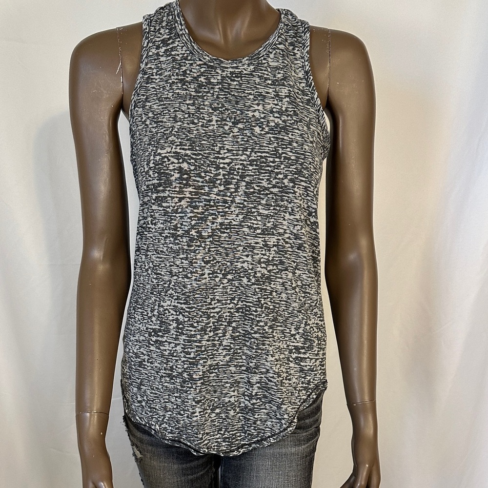 bobi Los Angeles Women's Black and Gray Sleeveless Top
